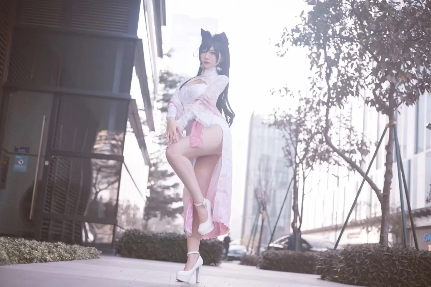 二佐Nisa - No.198 碧蓝航线·爱宕旗袍 [18P-80MB] tg@simisebaisi 【丝足阁】015.webp